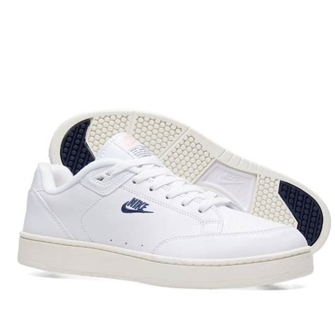 nike grandstand white navy